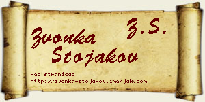 Zvonka Stojakov vizit kartica
